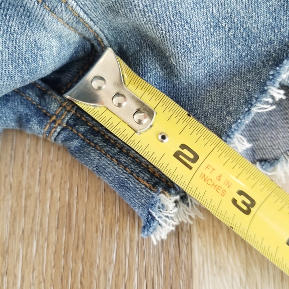 Hudson Jeans Florence Shortall Overalls Shorts Southpaw Boho Casual Distressed - Picture 9 of 13